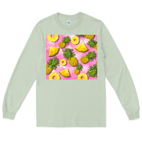 Matcha pink pineapple Long Sleeve Tee - BarkalooDesign