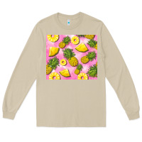 Mushroom pink pineapple Long Sleeve Tee - BarkalooDesign