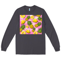 Smoke pink pineapple Long Sleeve Tee - BarkalooDesign