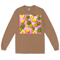 Toasted Coconut pink pineapple Long Sleeve Tee - BarkalooDesign