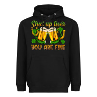 Black St. Patrick’s Day shut up liver you are fine Heavyweight Hoodie - OliviaCreatesArt