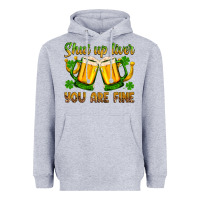 Heather Grey St. Patrick’s Day shut up liver you are fine Heavyweight Hoodie - OliviaCreatesArt