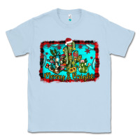 Dusty Blue merry & bright Classic Tee - JahusDesignShop