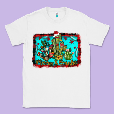 Merry & Bright Classic Tee Designed By Jahusdesignshop