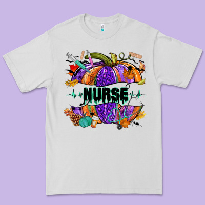 Halloween Nurse Pumpkin Premium Tee Designed By Nancycooperartshop