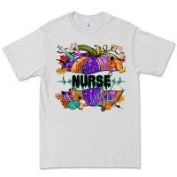 Dove Grey halloween nurse pumpkin Premium Tee - NancyCooperArtShop