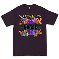 Plum halloween nurse pumpkin Premium Tee - NancyCooperArtShop