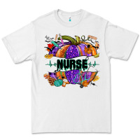 White halloween nurse pumpkin Premium Tee - NancyCooperArtShop