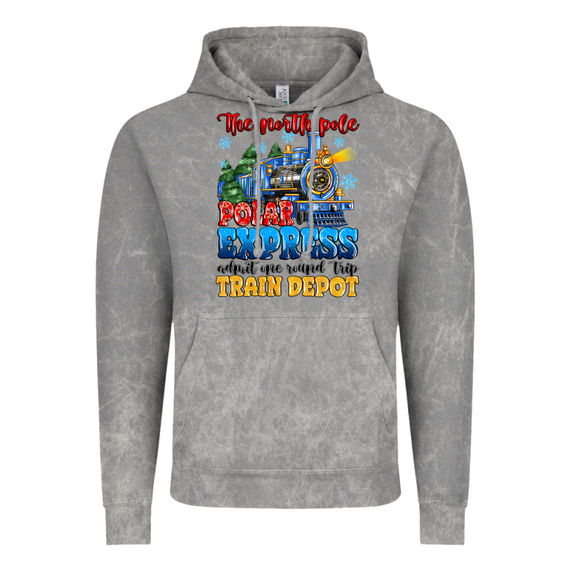 Thr North Pole Polar Express Admit One Round Trip Vintage Hoodie by MaliasSmallBusiness | Teevron