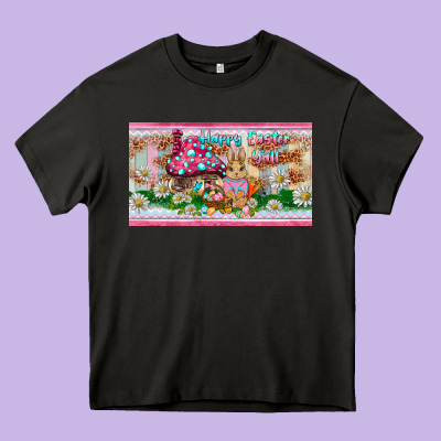 Happy Easter Y'all Rabbit Sippy Cup Heavy Core Tee Designed By Barkaloodesign