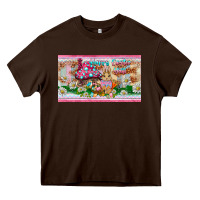Chocolate Brown happy easter y'all rabbit sippy cup Heavy Core Tee - BarkalooDesign