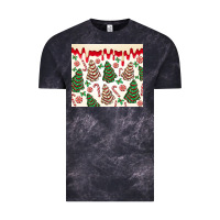 Cloud Black christmas tree cakes Vintage Tee - MaliasSmallBusiness