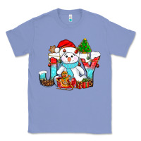Colony Blue joy christmas with snowman bbs Classic Tee - BundleAndBundleShop