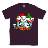 Plum joy christmas with snowman bbs Classic Tee - BundleAndBundleShop