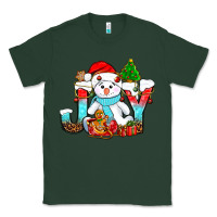 Sports Green joy christmas with snowman bbs Classic Tee - BundleAndBundleShop