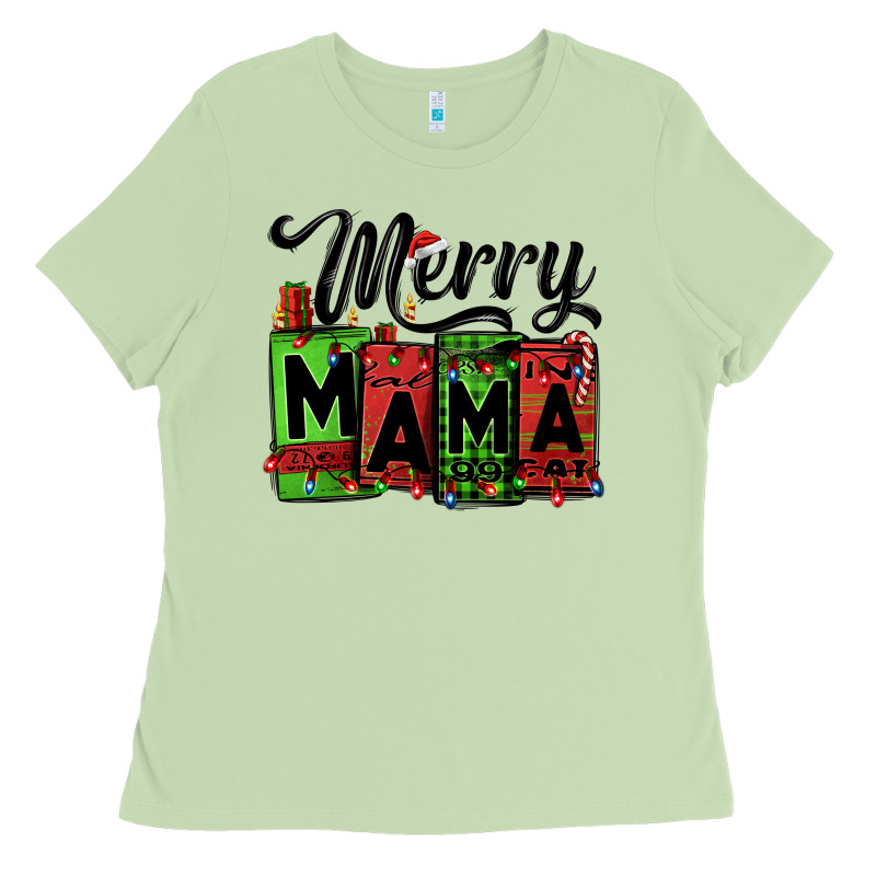Merry Mama Christmas Ladies Tee by Jasminsmagicworld | Teevron
