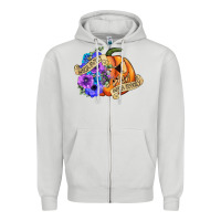 Dove Grey sorta sweet sorta spooky Zipper Hoodie - CowGirlArtShop