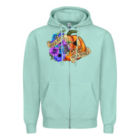 Seafoam sorta sweet sorta spooky Zipper Hoodie - CowGirlArtShop