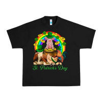 Black St. Patrick's Day Farm Animal Png Urban Heavy Tee - BundleAndBundleShop