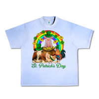 Grape Ice St. Patrick's Day Farm Animal Png Urban Heavy Tee - BundleAndBundleShop