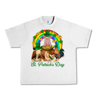 Lunar Rock St. Patrick's Day Farm Animal Png Urban Heavy Tee - BundleAndBundleShop