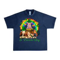 Navy St. Patrick's Day Farm Animal Png Urban Heavy Tee - BundleAndBundleShop