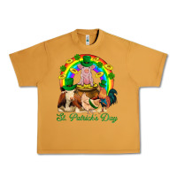 Peanut Butter St. Patrick's Day Farm Animal Png Urban Heavy Tee - BundleAndBundleShop