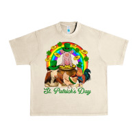 Sandshell St. Patrick's Day Farm Animal Png Urban Heavy Tee - BundleAndBundleShop