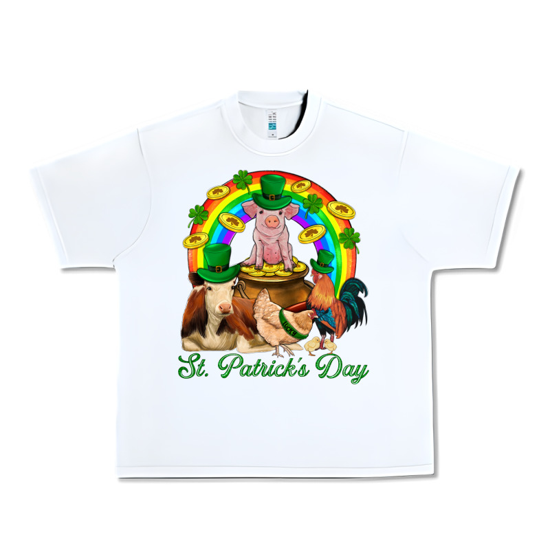 St. Patrick's Day Farm Animal Png Urban Heavy Tee by BundleAndBundleShop | Teevron