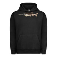 Pigment Black Paddlefish Illustrations, Urban Hoodie - LillyAllenDesigns