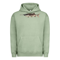 Pigment Oil Green Paddlefish Illustrations, Urban Hoodie - LillyAllenDesigns