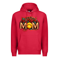 Cardinal blessed softball mom lightbulb letters Premium Hoodie - OliviaCreatesArt