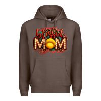 Coffee blessed softball mom lightbulb letters Premium Hoodie - OliviaCreatesArt
