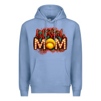 Colony Blue blessed softball mom lightbulb letters Premium Hoodie - OliviaCreatesArt