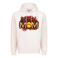 Pale Pink blessed softball mom lightbulb letters Premium Hoodie - OliviaCreatesArt