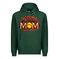 Sports Green blessed softball mom lightbulb letters Premium Hoodie - OliviaCreatesArt