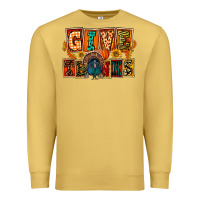 Antique Gold Give Thanks Thanksgiving Premium Sweatshirt - FaDigitalArtStudio