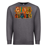 Charcoal Heather Give Thanks Thanksgiving Premium Sweatshirt - FaDigitalArtStudio