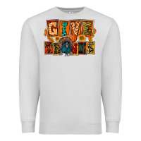 Dove Grey Give Thanks Thanksgiving Premium Sweatshirt - FaDigitalArtStudio