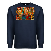 Navy Give Thanks Thanksgiving Premium Sweatshirt - FaDigitalArtStudio