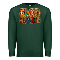 Sports Green Give Thanks Thanksgiving Premium Sweatshirt - FaDigitalArtStudio