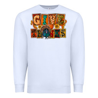 White Give Thanks Thanksgiving Premium Sweatshirt - FaDigitalArtStudio