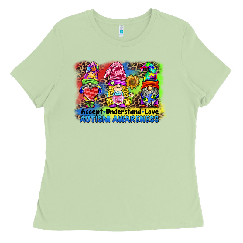 Accept Understand Love Autism Awareness Western Background Ladies Tee by BarkalooDesign | Teevron