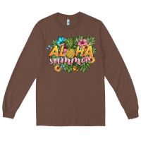 Chestnut aloha summer Long Sleeve Tee - BarkalooDesign