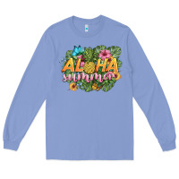 Colony Blue aloha summer Long Sleeve Tee - BarkalooDesign