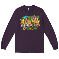 Plum aloha summer Long Sleeve Tee - BarkalooDesign