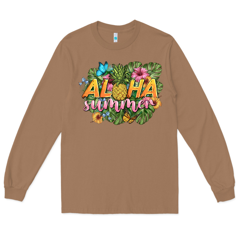 Aloha Summer Long Sleeve Tee by BarkalooDesign | Teevron