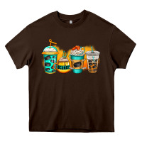 Chocolate Brown ice hockey coffee Heavy Core Tee - Jasminsmagicworld