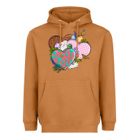 Meerkat Easter Day Western Easter hearts Heavyweight Hoodie - OliviaCreatesArt