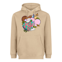 Mushroom Easter Day Western Easter hearts Heavyweight Hoodie - OliviaCreatesArt
